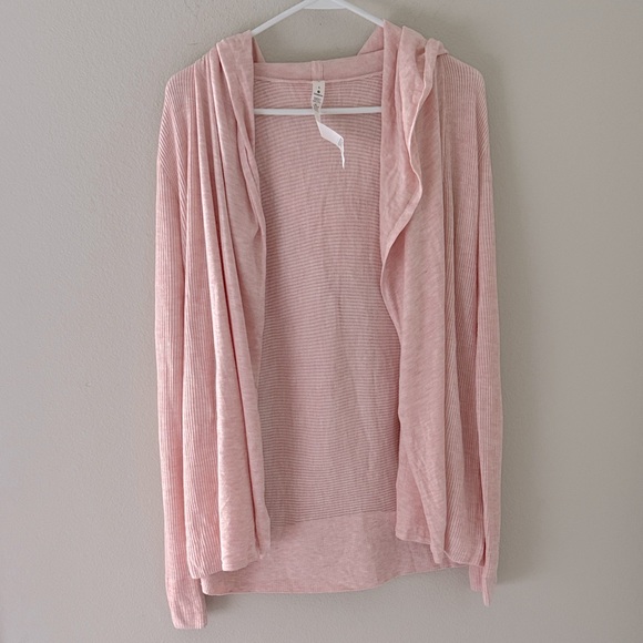 Lululemon Sundown Sweater Wrap Heathered Ballet Slipper Women’s Size 4 - Picture 1 of 7